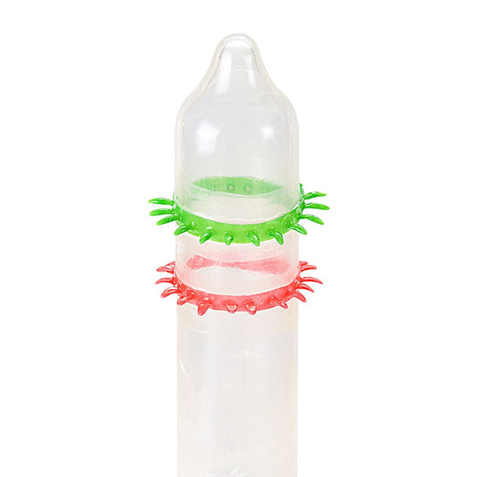 Насадка на член Recare Spike Condom Green (презерватив з рядами шипів)