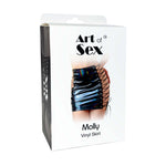 Спідниця на шнурівці Art of Sex - Molly з ефектом мокрого оксамиту, L-2XL