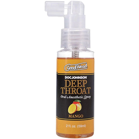 Спрей для мінету Doc Johnson GoodHead DeepThroat Spray - Mango для глибокого мінету