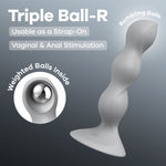 Анальний стимулятор-намистини Satisfyer Triple Ball-R Grey