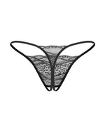 Набір трусиків з доступом Obsessive Bianca 2-pack crotchless thong S/M