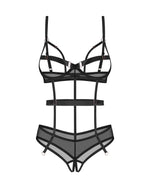 Боді Obsessive Euridia crotchless teddy M/L