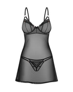 Сорочка Obsessive Euridia chemise & tanga M/L