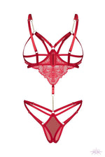 Боді Obsessive Matildea crotchless teddy L/XL