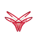 Трусики Obsessive Matildea crotchless thong 2XL/3XL