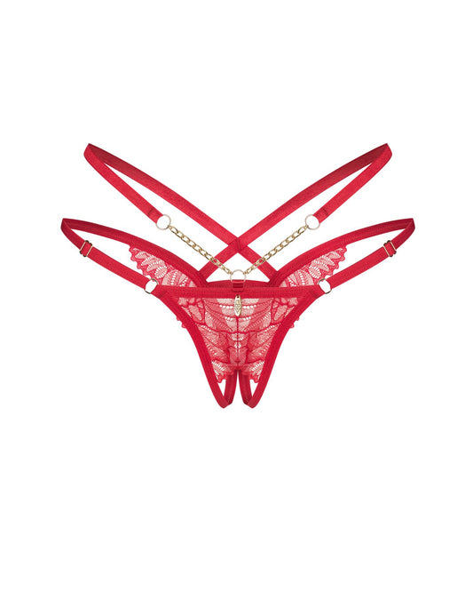 Трусики Obsessive Matildea crotchless thong 2XL/3XL
