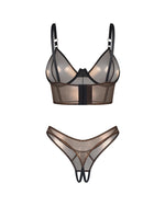 Комплект Obsessive Soranna top & crotchless thong S/M