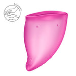 Менструальна чаша Fun Factory FUN CUP SIZE B Magenta, багаторазова, діаметр 4,3 см, об’єм 30 мл