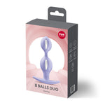 Анальні кульки Fun Factory B BALLS DUO Purple, ефект вібрації, діаметр 3,2 та 3,6 см