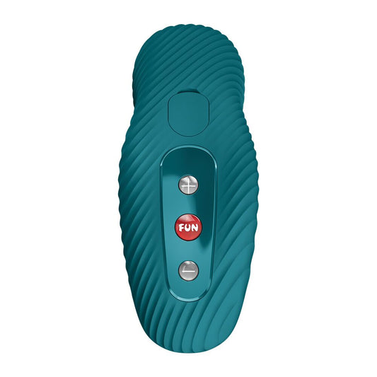Накладний вібратор Fun Factory LAYA III Bottle Green, ефект постукування пальцем