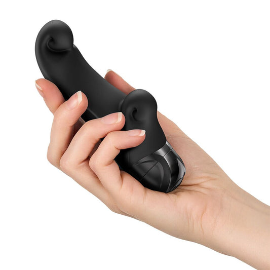 Вібратор-кролик Fun Factory OCEAN Black, для клітора та точки G, 6 режимів, на батарейках