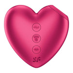Вакуумний стимулятор-серце з вібрацією Satisfyer Cutie Heart Battery Series