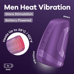 Мастурбатор Satisfyer Men Heat Vibration Battery Series імітатор мінету, підігрів та вібрація