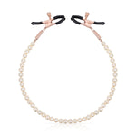 Затискачі для сосків з перлинним ланцюжком Rosy Gold - Nipple Clamps Pearls