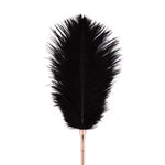 Лоскітка з металевим флогером Rosy Gold - Feather Tickler & Whip