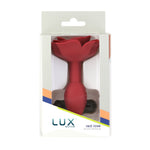 Силіконова анальна пробка Lux Active с розой - Red Rose Silicone Anal Plug