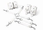 Набір для БДСМ Feral Feelings BDSM Kit 3 White, наручники, поножі, хрестовина