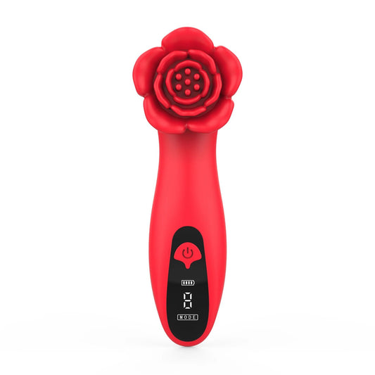 Розкішний вібратор для клітора Loviss Tona Rose Vibrator, у вигляді троянди, 9 режимів