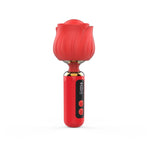 Вібромасажер Loviss Rose Mini Massage Wand Vibrator, головка у вигляді троянди, 9 режимів