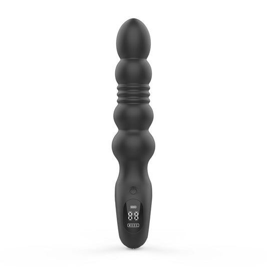 Анальний вібратор з пульсацією Loviss Thor Thrusting Anal Plug, 2 мотори