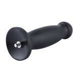Силіконовий фалоімітатор для секс-машин Hismith 7.2" Black Silicone Anal Dildo, система KlicLok