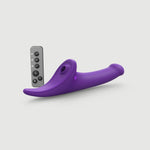 Вібронасадка для страпону з вакуумною стимуляцією Strap-On-Me Multi Orgasm Dildo M Purple
