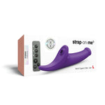 Вібронасадка для страпону з вакуумною стимуляцією Strap-On-Me Multi Orgasm Dildo L Purple