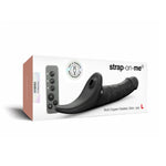 Вібронасадка для страпону з вакуумною стимуляцією Strap-On-Me Multi Orgasm Realistic Dildo L Black