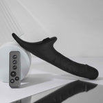 Вібронасадка для страпону з вакуумною стимуляцією Strap-On-Me Multi Orgasm Realistic Dildo XL Black