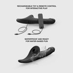 Вібронасадка для страпону з вакуумною стимуляцією Strap-On-Me Multi Orgasm Realistic Dildo XL Black