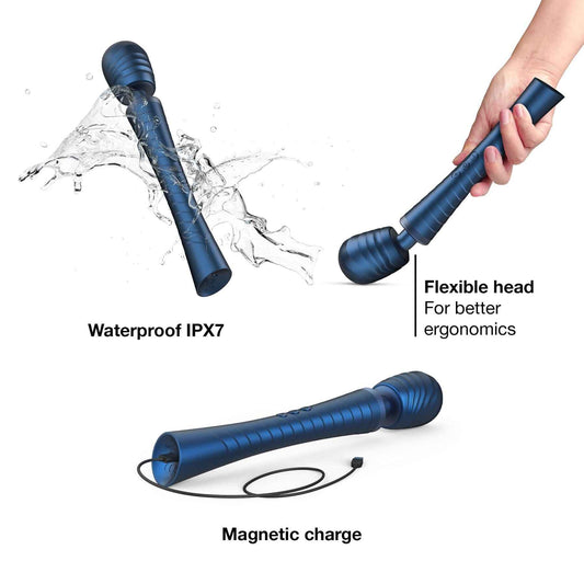 Вібромасажер MAN.WAND EDGY Stellar Blue