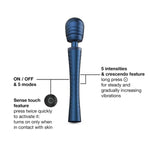 Вібромасажер MAN.WAND EDGY Stellar Blue