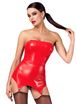 Корсет із підв'язками для панчіх Noir Handmade F368 Bombshell Fierce Corset-belt Red S