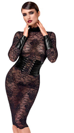 Сукня Noir Handmade F375 Noirelle Lace Corset Midi dress M