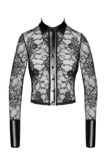 Блуза Noir Handmade F377 Noirelle Lace Button-up Shirt XL