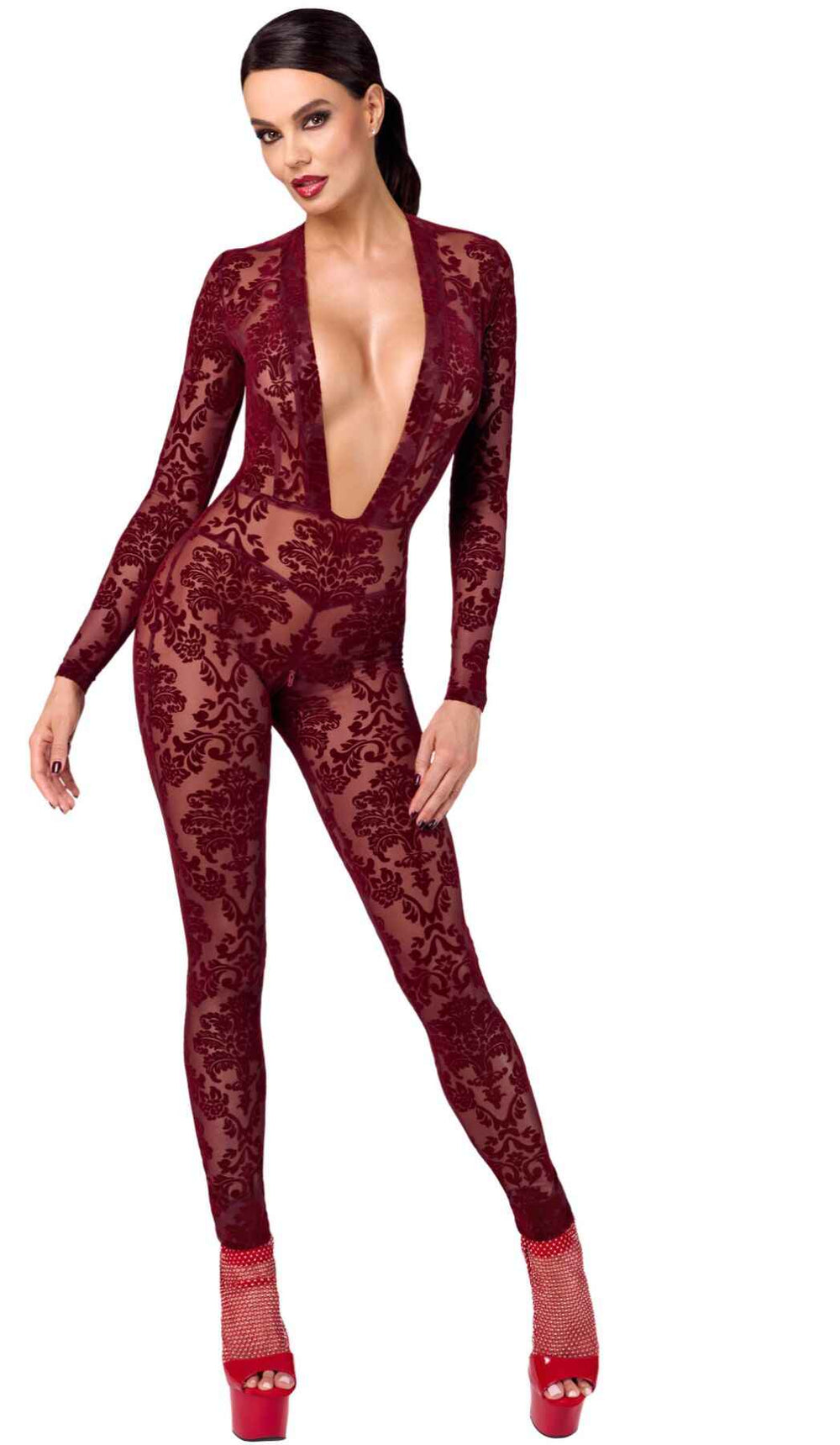 Бодістокінг Noir Handmade F382 Kink Royal Catsuit M