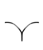 Трусики Noir Handmade P014 Dominae PVC panty with silver clasp 3XL
