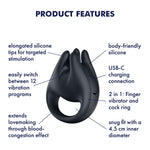 Вібратор на палець та ерекційне кільце 2в1 Satisfyer Perfect Pair 1