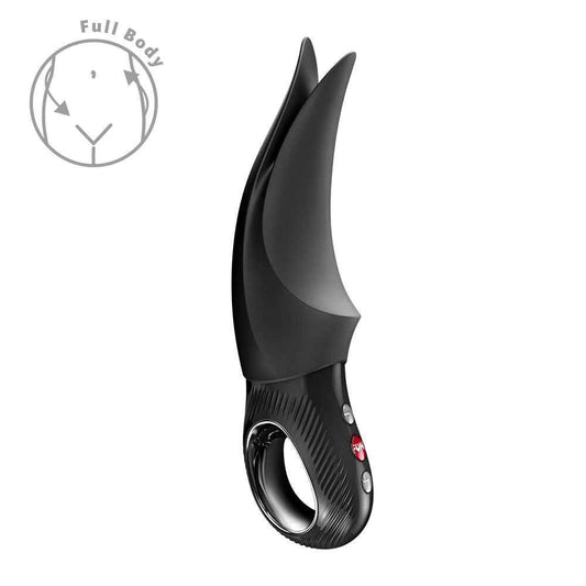 Вібратор для клітора Fun Factory VOLTA Black, гнучкий подвійний кінчик