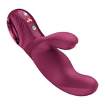Вібратор-кролик Fun Factory MISS BI Wine Red, 2 незалежні мотори, діаметр 4,2 см