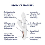 Вакуумний вібратор-кролик Satisfyer Pro+ G-Spot Generation 2 White