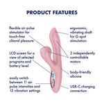 Вакуумний вібратор-кролик Satisfyer Pro+ G-Spot Generation 2 Pink