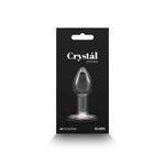 Скляна анальна пробка NS Novelties Crystal - Desires - Red Heart - Small