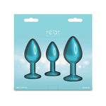 Набір анальних пробок NS Novelties Rear Assets - Trainer Kit - Iridescent Teal - Teal Gem