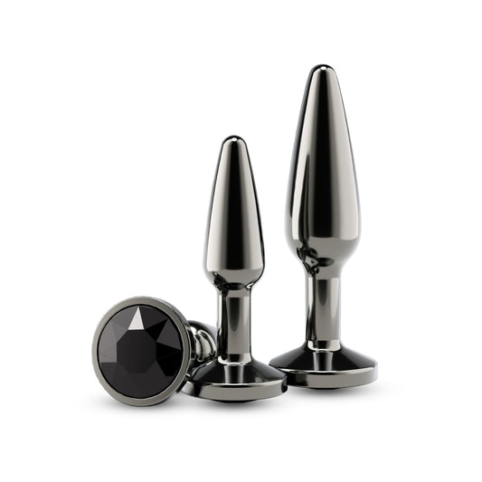 Набір анальних пробок NS Novelties Rear Assets - Tapered Trainer Kit - Gunmetal - Black