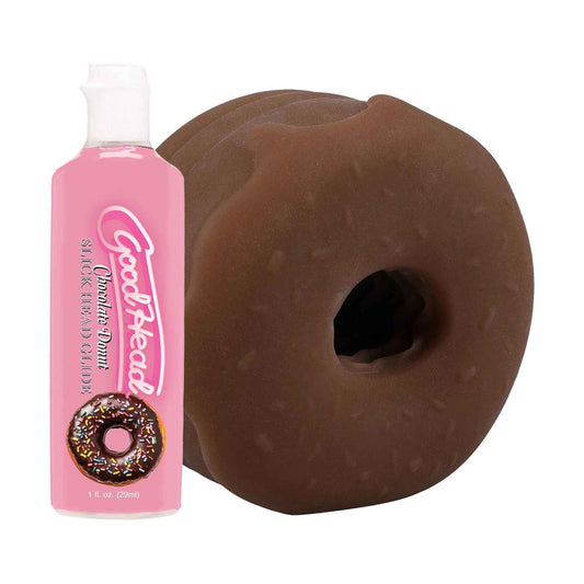 Набір для мінету Doc Johnson GoodHead Chocolate Donut Blowjob Set