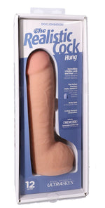 Фалоімітатор Doc Johnson The Realistic Cock ULTRASKYN - 12 Inch Hung with Balls Vanilla