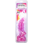 Фентезійний фалоімітатор Doc Johnson Crystal Jellies - Invader Dong 8.5 Inch - Purple