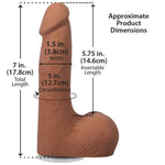 Фалоімітатор Doc Johnson The Realistic Cock ULTRASKYN - 7 Inch with Balls Caramel