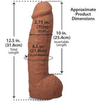 Фалоімітатор Doc Johnson The Realistic Cock ULTRASKYN - 12 Inch Hung with Balls Caramel